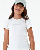 Blusa Infantil Menina em Ribana Canelada - foto 1