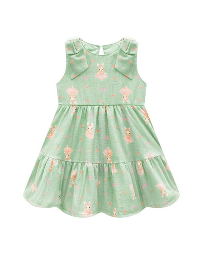 Vestido Bebê Menina em Tecido Leve - foto 1