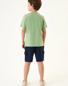 Conjunto Infantil Menino Camiseta e Bermuda em Moletinho - foto 2