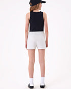 Conjunto Infantil Menina Regata Box em Cotton e Short em Moletinho Shine - foto 2