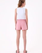 Conjunto Infantil Menina Regata Box em Cotton e Short Clochard em Linho com Elastano - foto 2