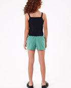 Conjunto Infantil Menina Regata em Ribana Canelada e Short Clochard em Nylon Smash - foto 2