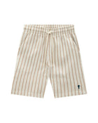 Conjunto Infantil Menino Polo em Suedine Leve e Bermuda em Linho Eco Listrado - foto 3
