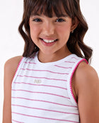 Conjunto Infantil Menina Regata Box em Cotton e Short em Moletinho - foto 3
