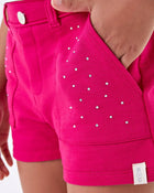 Conjunto Infantil Menina Regata Box em Cotton e Short em Moletinho - foto 4