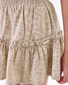 Conjunto Infantil Menina Blusa em Cotton e Saia em Linho com Elastano - foto 4