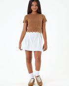 Blusa Infantil Menina em Ribana Canelada - foto 5