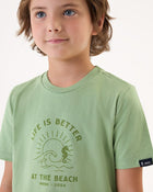 Conjunto Infantil Menino Camiseta e Bermuda em Moletinho Eco - foto 6