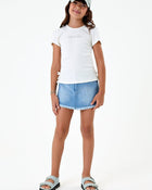 Blusa Infantil Menina em Ribana Canelada - foto 6