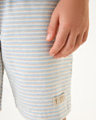 Conjunto Infantil Menino Camiseta e Bermuda Listrada em Sarja - foto 8