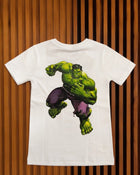 T-shirt Divertida Hulk Branca - costas - infantil menino