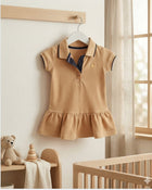 Vestido Gola Polo Babado